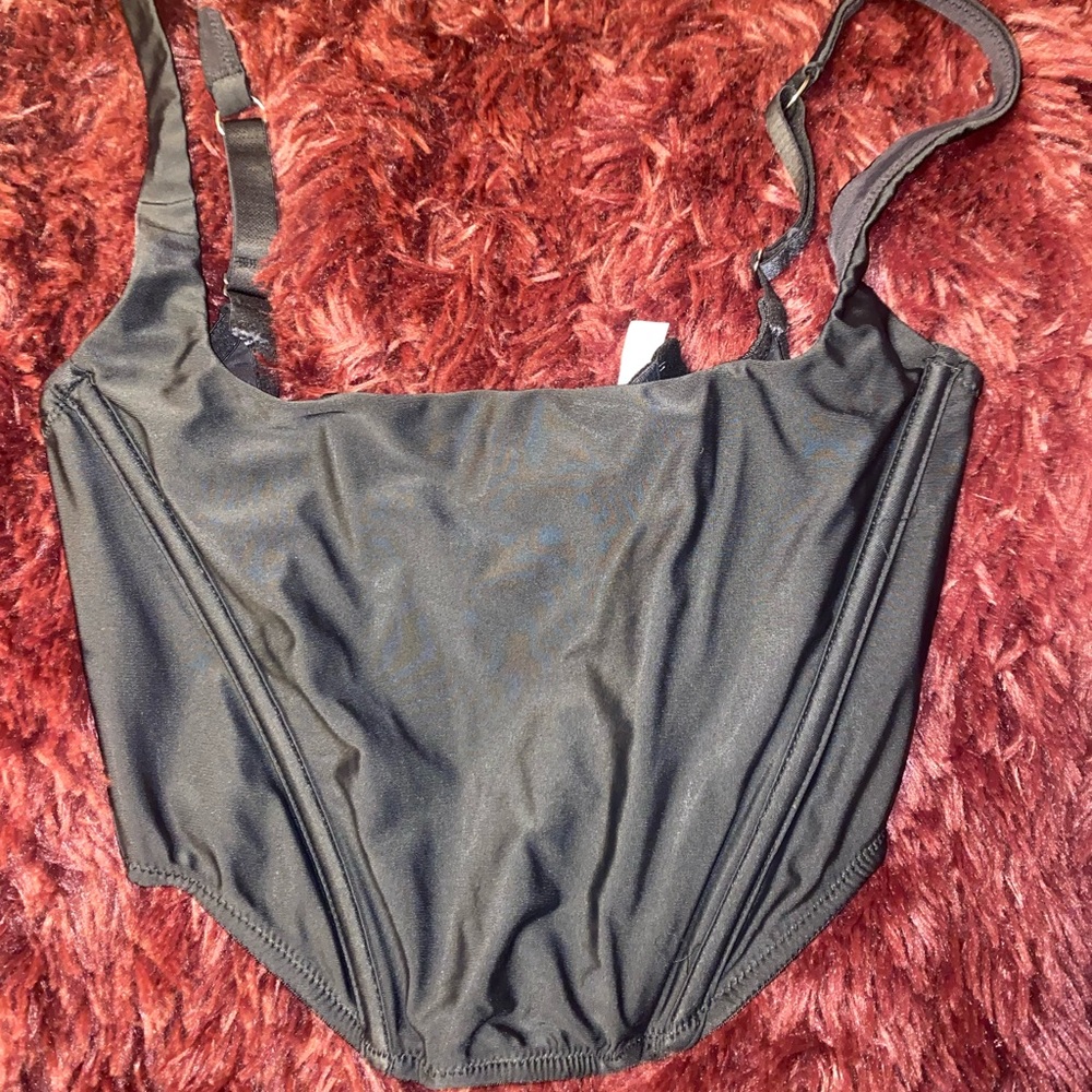 Urban outfitters black corset top